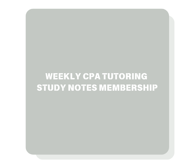 Vishal CPA Tutoring Study Notes | Weekly Membership | Any Section Trial - Vishal CPA Prep