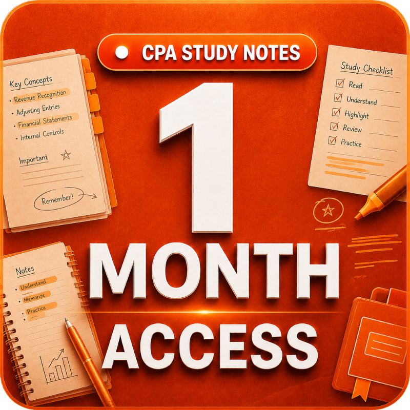 CPA Study Notes – 1 Month Access