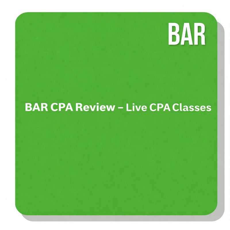 BAR CPA Review – Live CPA Classes - Vishal CPA Prep