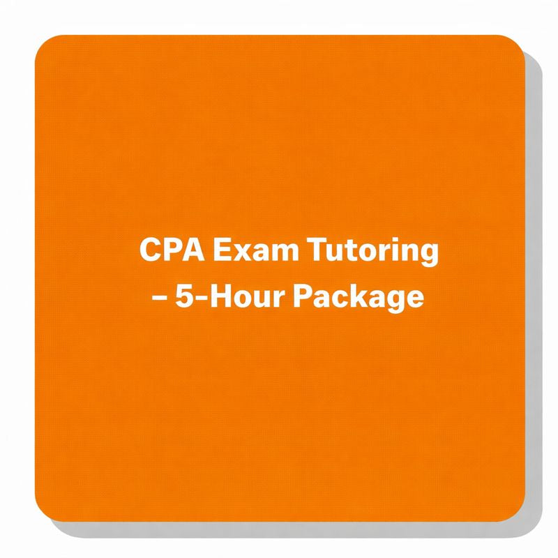 CPA Exam Tutoring – 5-hour Package - Vishal CPA Prep