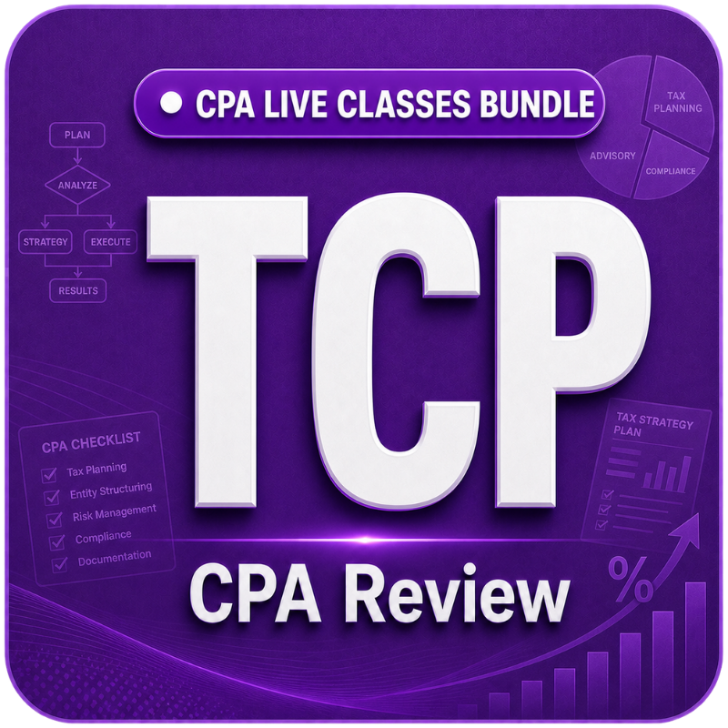 TCP CPA Review – Live CPA Classes Bundle