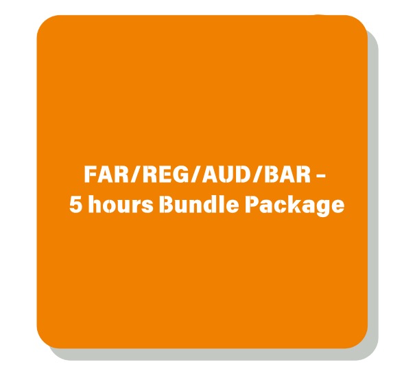 FAR/REG/AUD/BAR - 5 hours Bundle Package